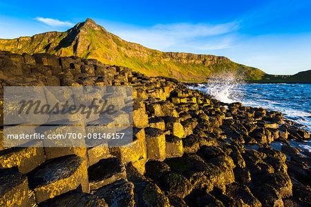 Basalt Columns at Giant's Causeway, near Bushmills, County Antrim, Northern Ireland, United Kingdom Basalt Columns at Giant's Causeway, near Bushmills, County Antrim, Northern Ireland, United Kingdom