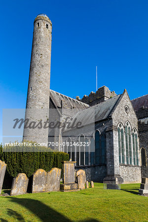 St Canice's Cathedral with Round Tower, Kilkenny, County Kilkenny, Ireland