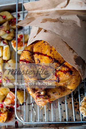 Roast chicken with balsamic vinegar