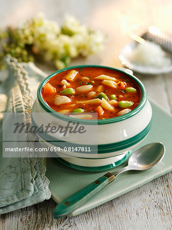 Vegetable soup with pistou (Provence, France)