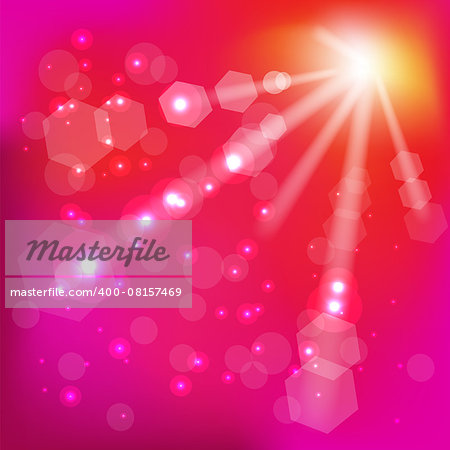 Abstract Pink Sun Background for Your Design.