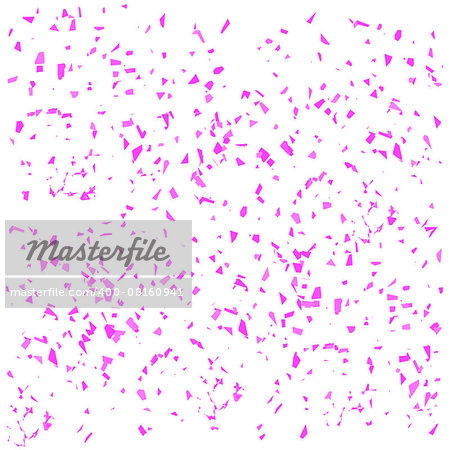 Pink Confetti Isolated on White Background. Confetti Pattern.