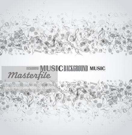 Vector illustration of an abstract music background