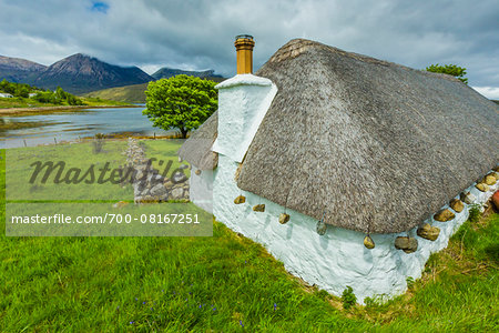 Traditional Building near Luib, Isle of Skye, Scotland, United Kingdom Traditional Building near Luib, Isle of Skye, Scotland, United Kingdom