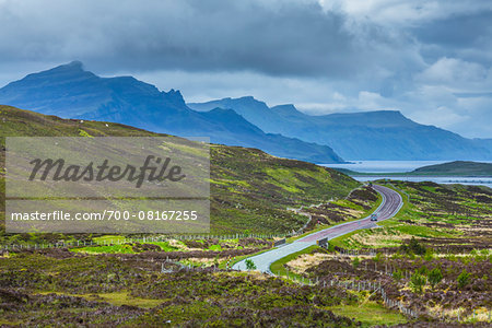 Road near Sconser, Isle of Skye, Scotland, United Kingdom Road near Sconser, Isle of Skye, Scotland, United Kingdom