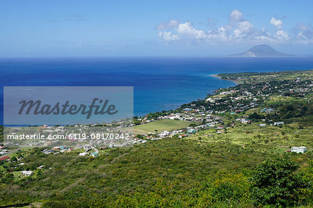 View from Brimstone Hill Fortress, St. Kitts, St. Kitts and Nevis, Leeward Islands, West Indies, Caribbean, Central America