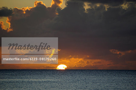 Sunset, St. Kitts and Nevis, Leeward Islands, West Indies, Caribbean, Central America
