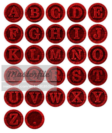 Image of the letters - cracked grunge font - design elements