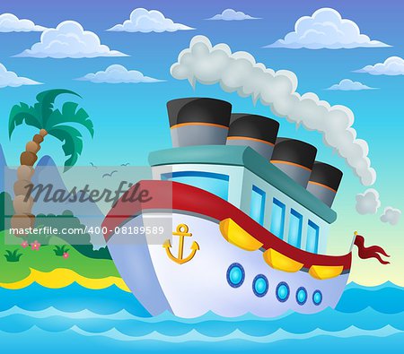 Nautical ship theme image 4 - eps10 vector illustration.