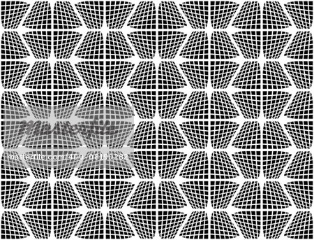 Design seamless monochrome checked hexagon pattern. Abstract grid textured background. Vector art