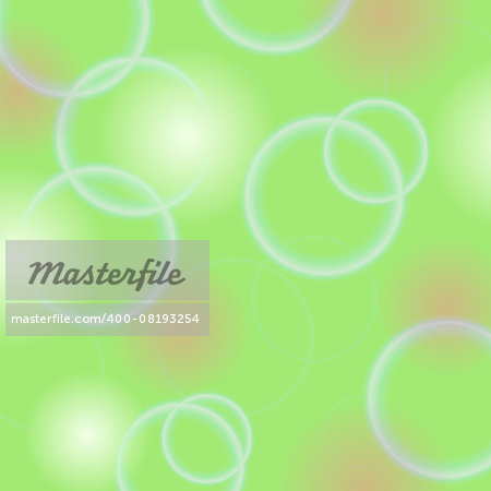 Abstract Circle Green Background. Green Bubble Texture.