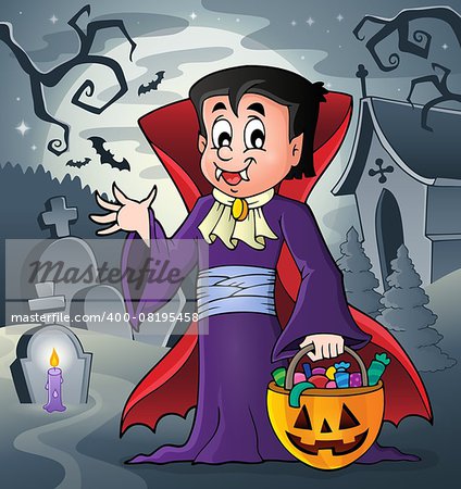 Halloween vampire theme image 6 - eps10 vector illustration.