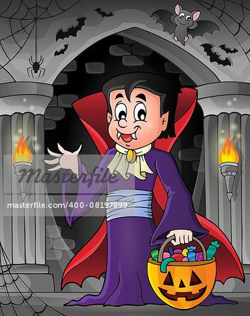 Halloween vampire theme image 7 - eps10 vector illustration.