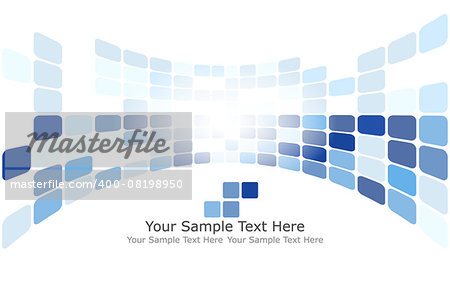 Checkered Background With Text Space. Ideal Balanced Colors in Blue Tone. Suitable For Creating Business, Technological and Other Designs. Vector Illustration.