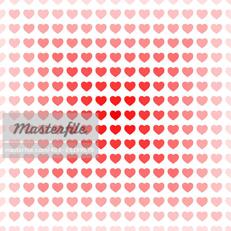 Abstract seamless hearts romantic background wrapping paper pattern