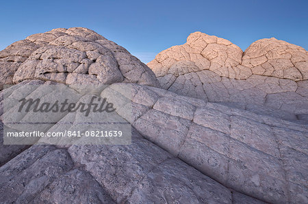 Brain Rock at dusk, White Pocket, Vermilion Cliffs National Monument, Arizona, United States of America, North America