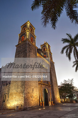 Cathedral de San Gervasio, completed in 1570, Valladolid, Yucatan, Mexico, North America