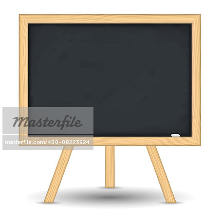Blackboard on white background, vector eps10 illustration