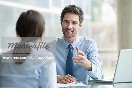 Lawyer meeting with client Lawyer meeting with client