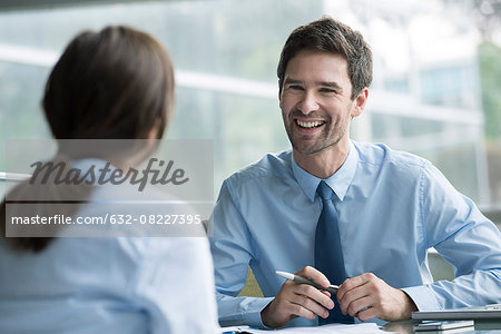 Manager interviewing job candidate Manager interviewing job candidate