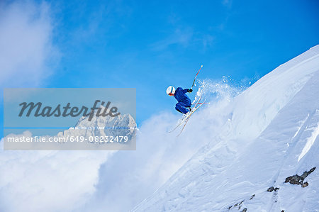 Skier, Chamonix, France