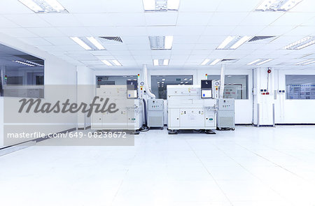 Interior of factory producing flexible electronic circuit boards. Plant is located in the south of China, in Zhuhai, Guangdong province