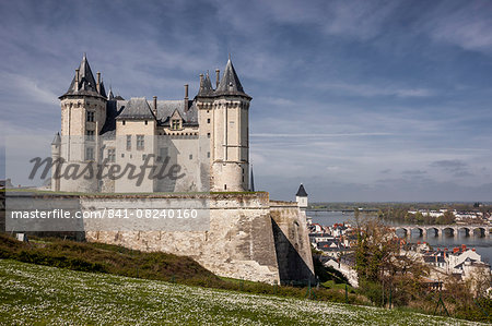 The chateau of Saumur, Maine et Loire, France, Europe The chateau of Saumur, Maine et Loire, France, Europe