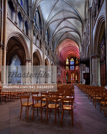 The Cathedral of Saint-Cyr-et-Sainte-Julitte de Nevers, Burgundy, France, Europe
