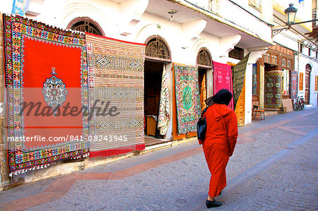 Carpet shop, The Medina, Rabat, Morocco, North Africa, Africa Carpet shop, The Medina, Rabat, Morocco, North Africa, Africa