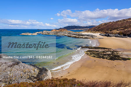 Singing Sands, beach, Kentra, Ardnamurchan Peninsula, Lochaber, Highlands, Scotland, United Kingdom, Europe