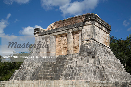 Temple of the Bearded Man (Templo del Barbado), Chichen Itza, UNESCO World Heritage Site, Yucatan, Mexico, North America