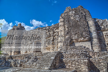 Monster Mouth Doorway, Hormiguero, Mayan archaeological site, Rio Bec style, Campeche, Mexico, North America