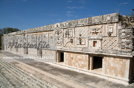 Nuns Quadrangle, Uxmal, Mayan archaeological site, UNESCO World Heritage Site, Yucatan, Mexico, North America