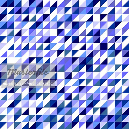 Pastel navy blue, violet and grey vector triangle tile background. Geometric mosaic document template. Hipster flat surface design with aztec chevron zigzag print. Pastel colorful card with space for tex