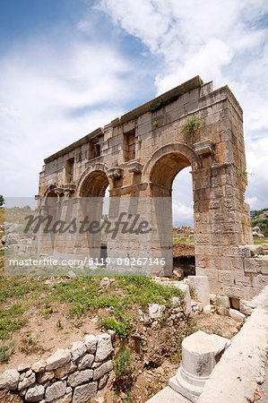 Arch of Modestus at the Lycian site of Patara, near Kalkan, Antalya Province, Anatolia, Turkey, Asia Minor, Eurasia