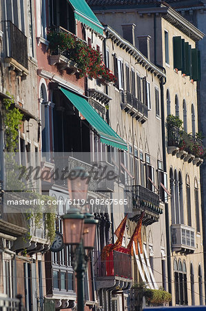 Windows on Grand Canal,Venice,Italy