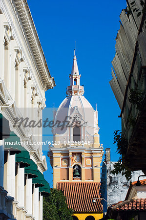 The 16th century Cathedral, Old Town, UNESCO World Heritage Site, Cartagena, Colombia, South America