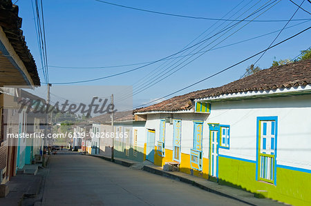 Colourful houses, Salento, Colombia, South America