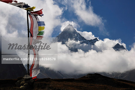 Kyajo Ri, Sagarmatha National Park, UNESCO World Heritage Site, Solukhumbu District, Sagarmatha, Eastern Region (Purwanchal), Nepal, Asia