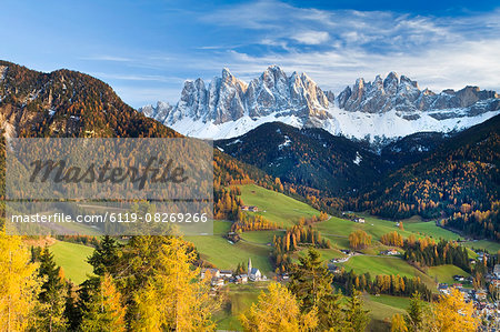 Mountains of the Geisler Gruppe/Geislerspitzen, Dolomites, Trentino-Alto Adige, Italy, Europe