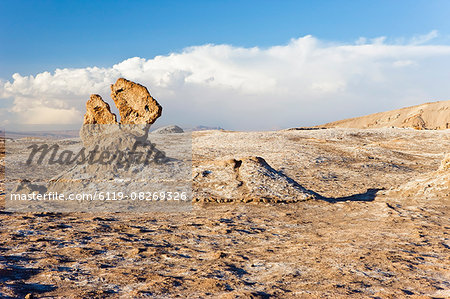 Eroded rock pinnacles, Valle de la Luna (Valley of the Moon), Atacama Desert, Norte Grande, Chile, South America