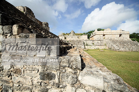 Steps to the Oval Palace, Mayan ruins, Ek Balam, Yucatan, Mexico, North America Steps to the Oval Palace, Mayan ruins, Ek Balam, Yucatan, Mexico, North America