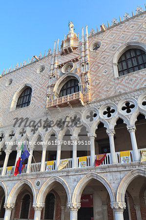 Doge's Palace, St. Mark's Square, Venice, UNESCO World Heritage Site, Veneto, Italy, Europe