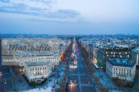 Cityscape at dusk