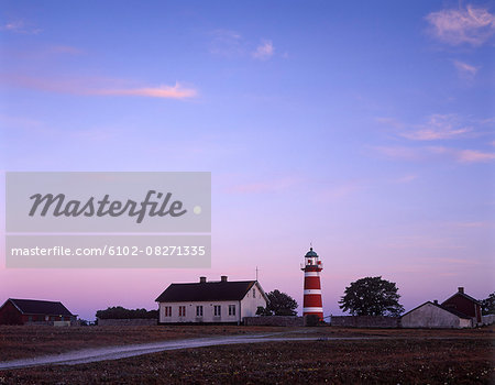 Lighthouse at dusk