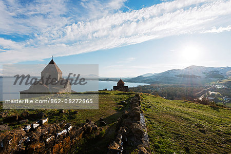 Eurasia, Caucasus region, Armenia, Gegharkunik province, Lake Sevan, Sevanavank monastery