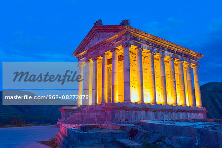 Eurasia, Caucasus region, Armenia, Kotayk province, Garni, first century pagan Garni Temple, Unesco World Heritage Site