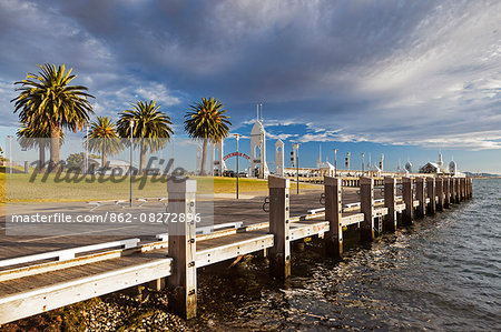 The boardwalk infront of Cunningham Pier, Geelong, Victoria, Australia.