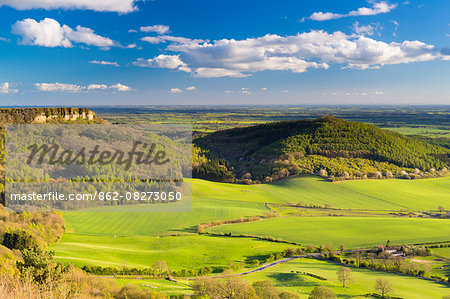 United Kingdom, England, North Yorkshire. The view from Sutton Bank in early Spring.