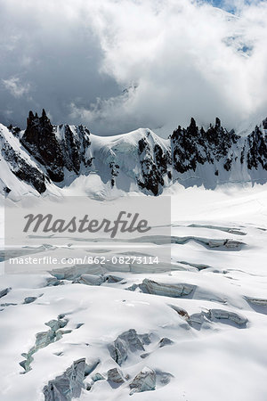 Europe, France, Haute Savoie, Rhone Alps, Chamonix, Vallee Blanche Europe, France, Haute Savoie, Rhone Alps, Chamonix, Vallee Blanche